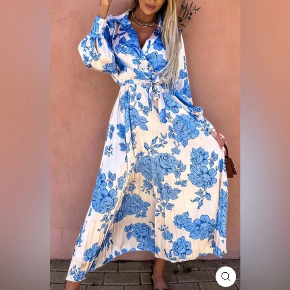 MYLENE Satin Floral Maxi Dress NWT - Picture 3 of 8